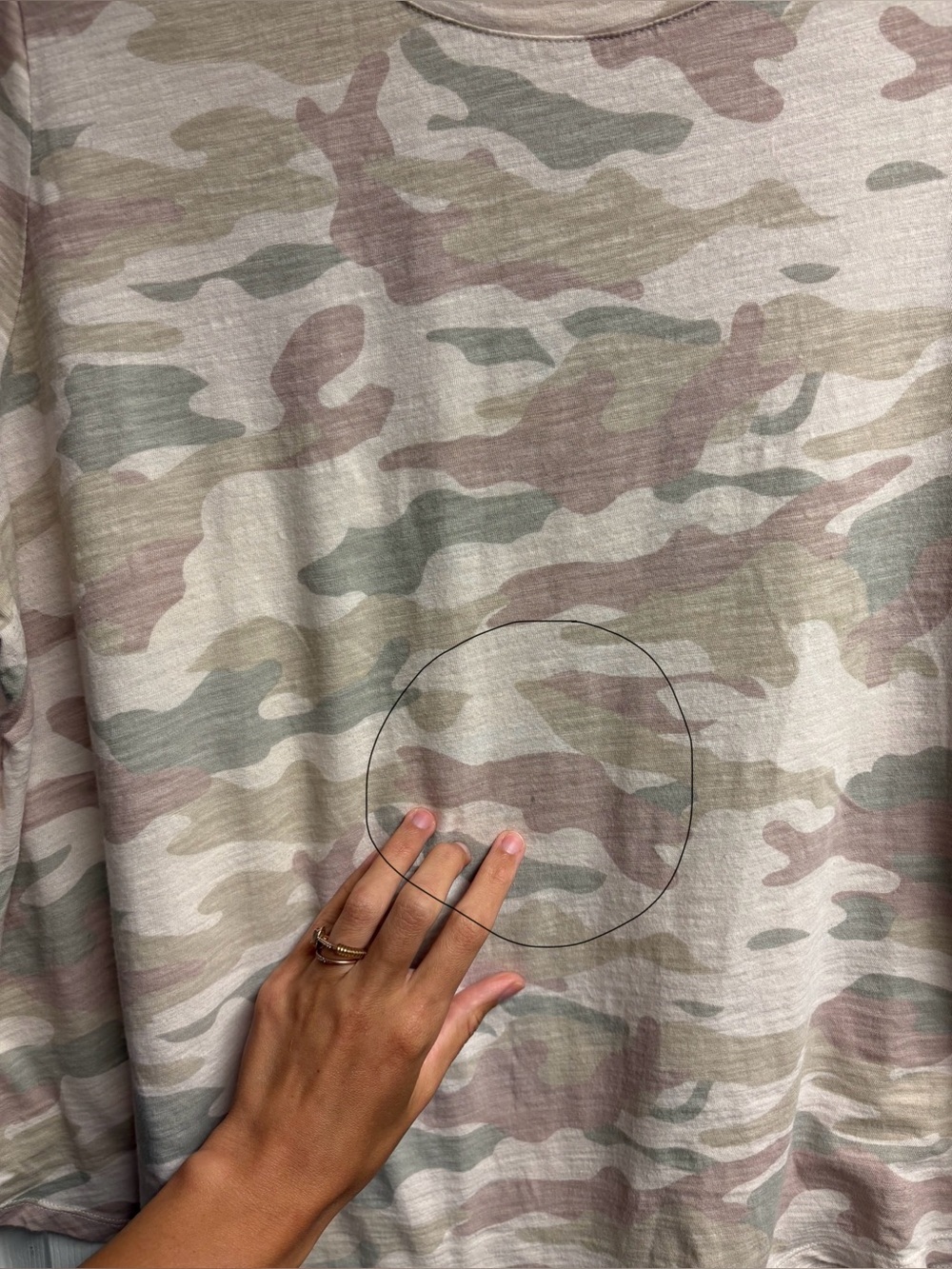 Old Navy 100% Cotton Light Camo Basic Short Sleeve T-Shirt Size XXL - Picture 2 of 4